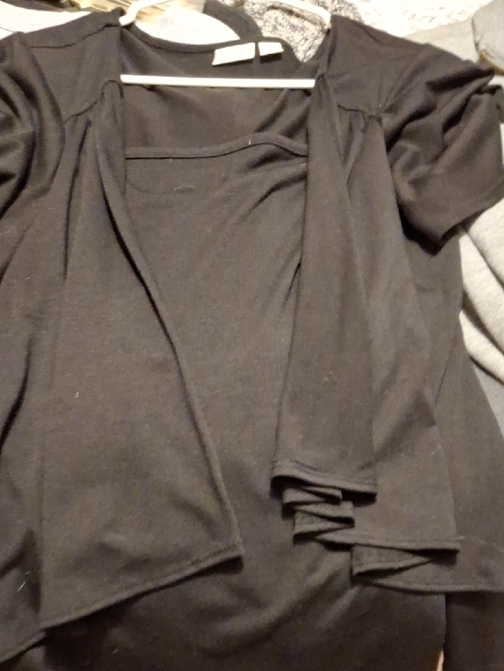 Cato Black Women's Lightweight Open Cardigan